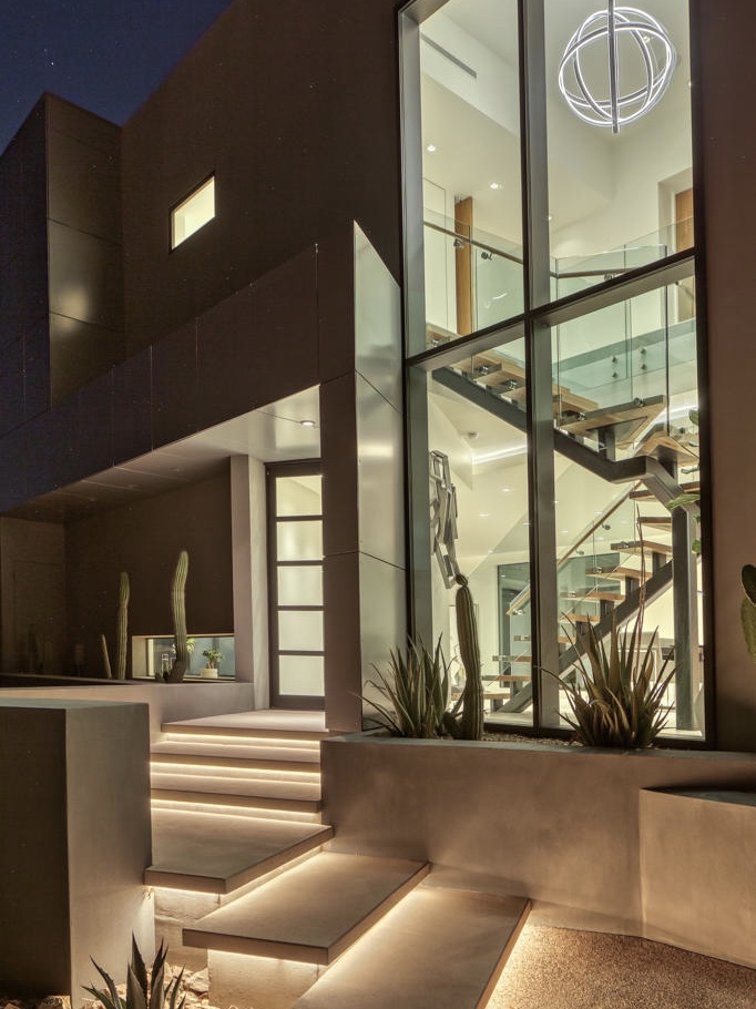 Modern, Minimalistic building design in the Clearwater Hills neighborhood.